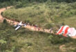 Cirrus SR 22 o bezpiecznym lądowaniu z użyciem CAPS. fot: 3º Batalhão de Bombeiros Militar
