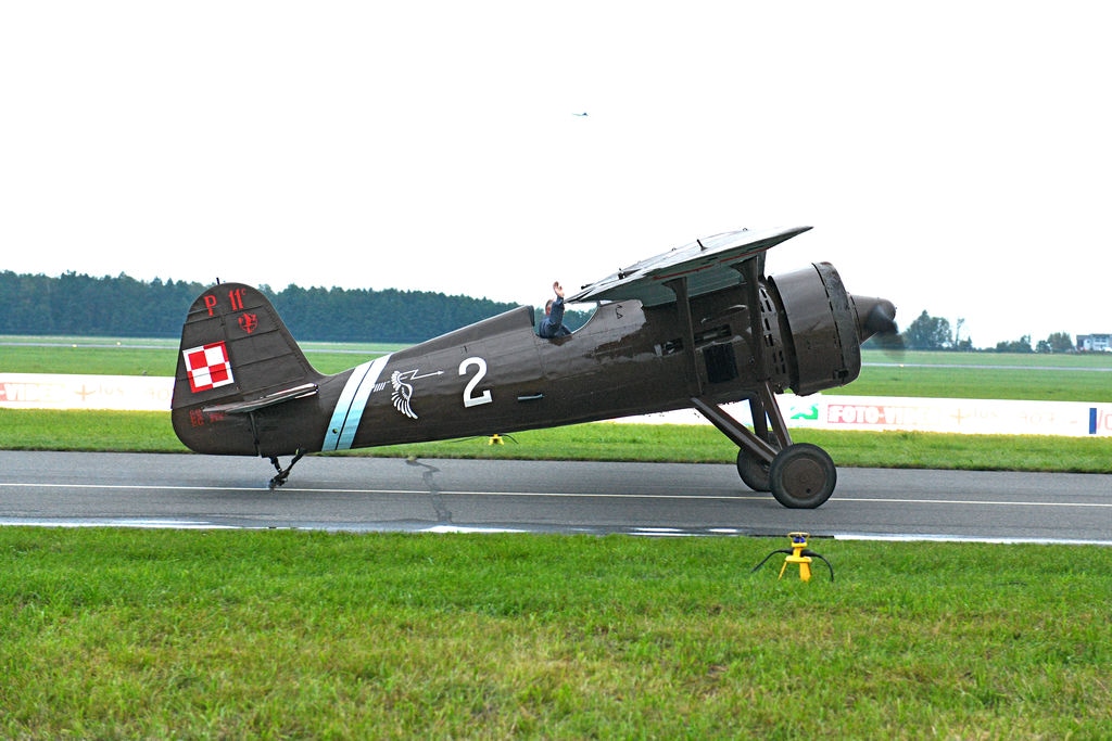 Edukacja historyczna jest jednym z zadań Air Show Radom, w 2018 roku
powierzono je myśliwcowi PZL P.11c z kolekcji Muzeum Lotnictwa Polskiego.
fot. Andrzej Amerski