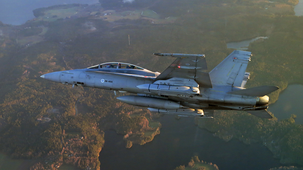 F-18 Hornet. fot. Puolustusvoimat - The Finnish Defence Force