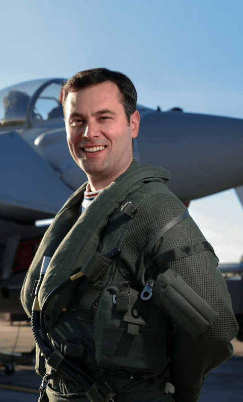 Flight Lieutenant Matt Brighty fot. RAF Typhoon Display Team