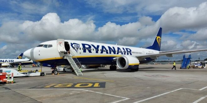Samoloty Ryanair na płycie Dublin Airport. fot. Dublin Airport