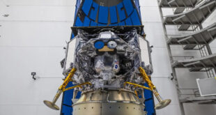 The Peregrine on a top of United Launch Alliance Vulcan Centaur rocket Image. credit United Launch Alliance