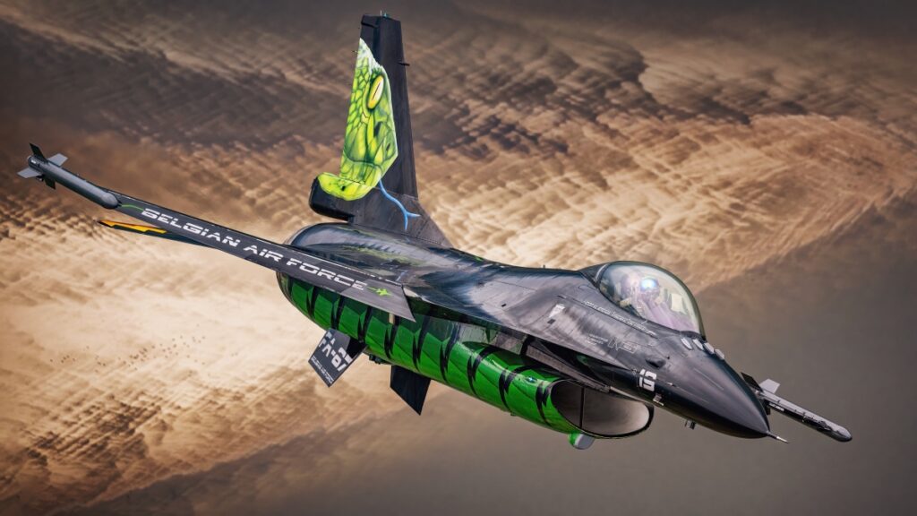 LM F16-16AM Block 20 MLU Fighting Falcon z Belgian F-16 Solo Display Team
fot. Sławek Hesja Krajewski