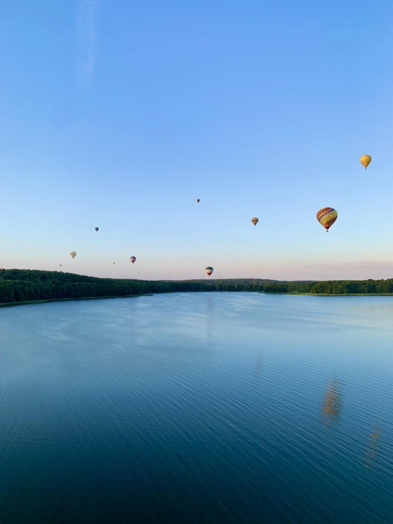 Lot nad Szczecinkiem. Jezioro Trzesiecko