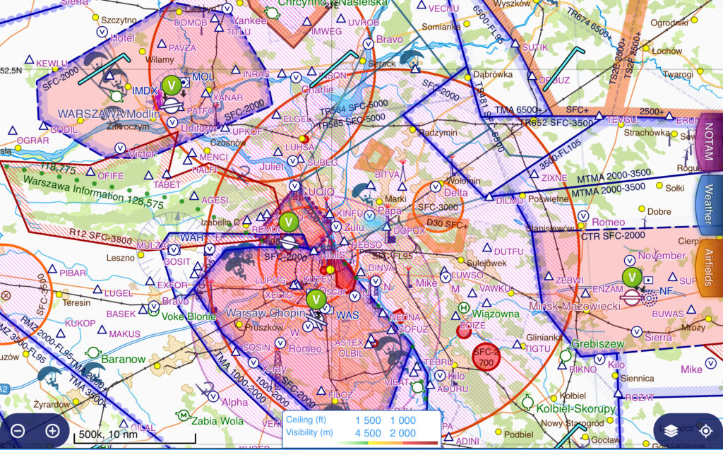 Przygotowania do defilady nad Warszawa - zmiany organizacji przestrzeni